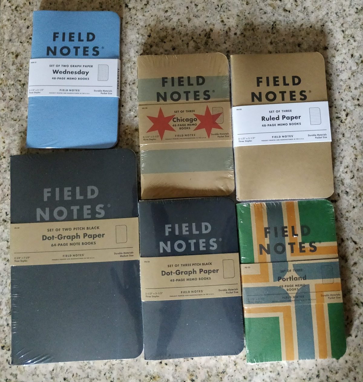 Field Notes brand pocket notebooks