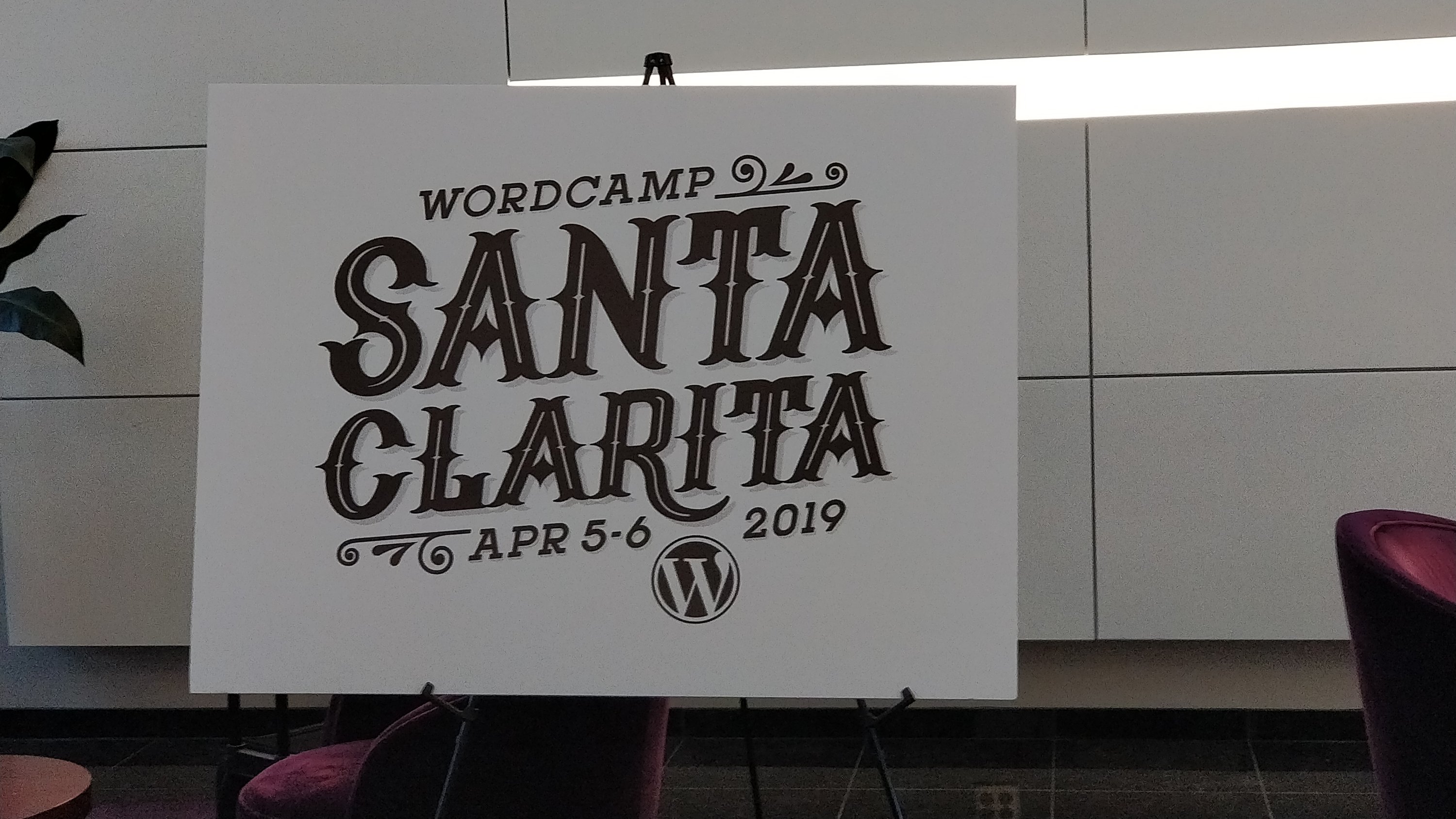 Santa Clarita WordCamp Signage