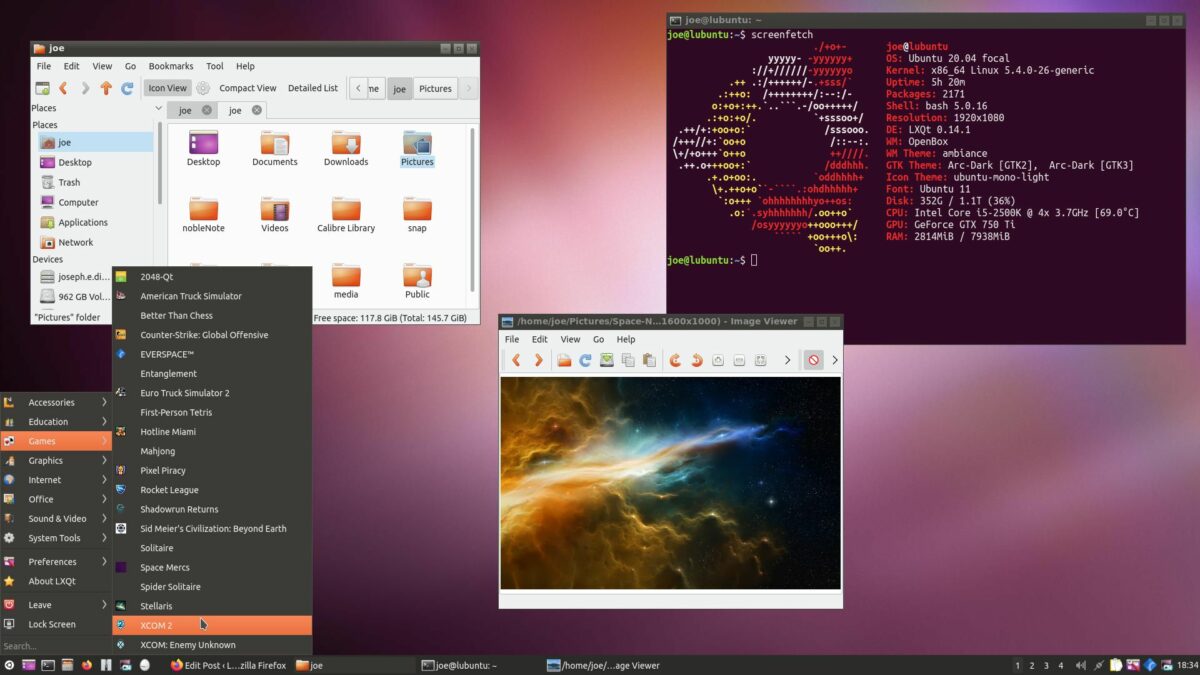 Theming Lubuntu Focal Fosa to look more like Classic Ubuntu
